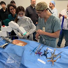 Students scrub in at Ascension Seton for surgery demonstrations