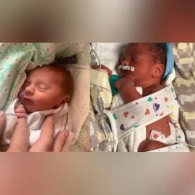 Ascension St. Vincent welcome twins born in different decades